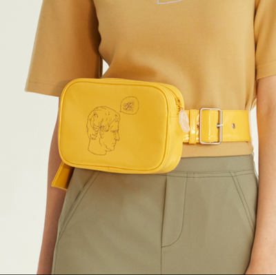 Bolso de Cintura Mini de Cuero Charol con Colores Caramelo Personalizables