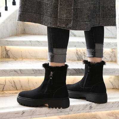 Botas Cortas Acolchadas con Suela Elevada y Forro Grueso - Image 14