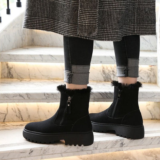 Botas Cortas Acolchadas con Suela Elevada y Forro Grueso - Image 14