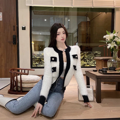 Cardigan Tejido Suelto para Mujer - Abrigo Corto Suave y Acogedor - Image 3