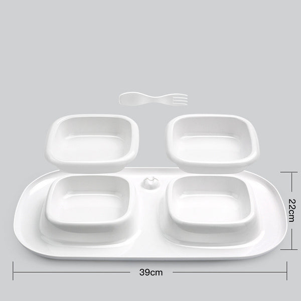 Comedero Doble para Gatos - Diseño Ergonómico