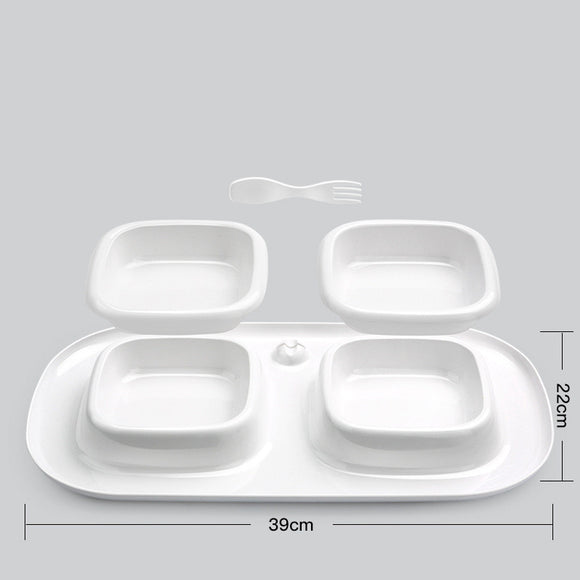 Comedero Doble para Gatos - Diseño Ergonómico