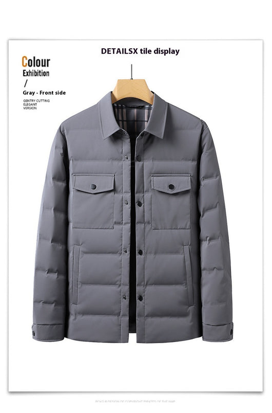 Chaqueta Polo con Plumón de Pato Blanco Premium - Abrigo Cálido y Elegante - Image 12