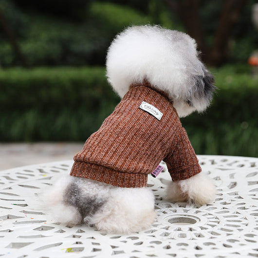 Suéter Cuello Alto Térmico para Mascotas - Otoño e Invierno