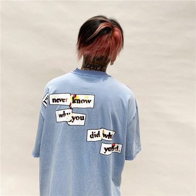 Camiseta Suelta Estampada de Manga Corta Unisex - Image 4