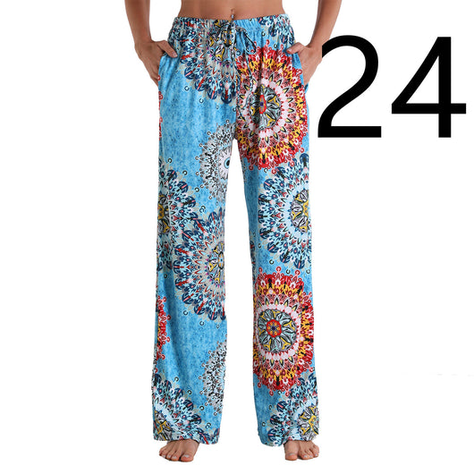Pantalones Deportivos Casuales con Cintura Elástica y Bolsillos para Mujer - Image 13