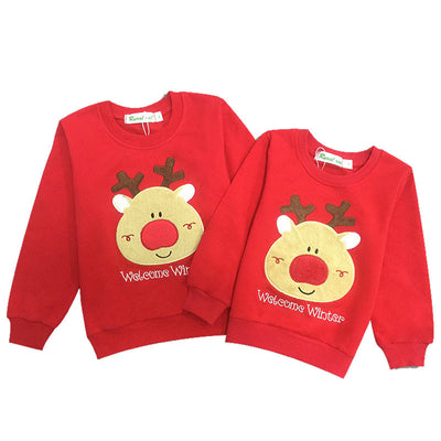 Pijama Familiar Navideño con Cabeza de Reno - Image 2