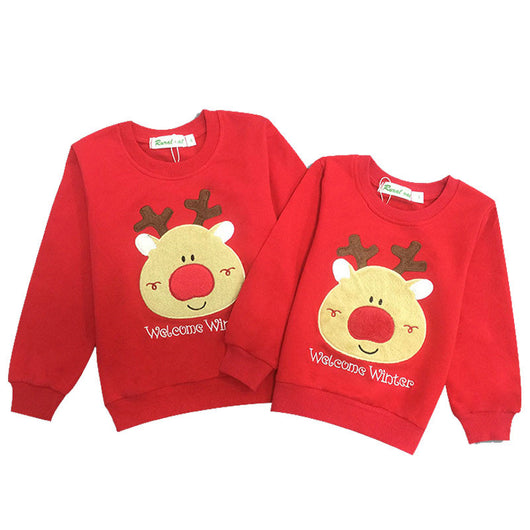 Pijama Familiar Navideño con Cabeza de Reno - Image 2