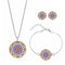 Collar Mandala Floral con Piedras Preciosas