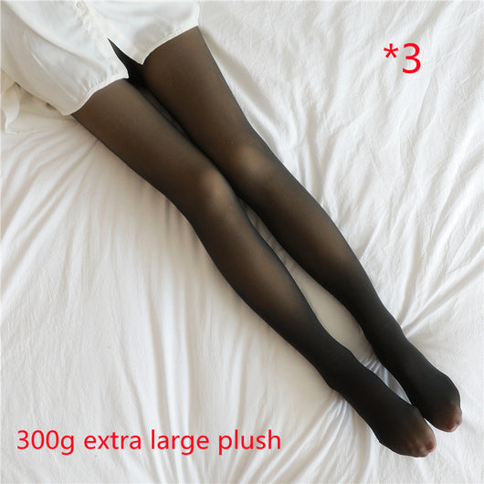 Leggings Térmicos Translúcidos Talla Grande con Forro Polar - Pantimedias Cálidas para Invierno - Image 53