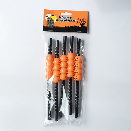 Pajitas de Plástico con Diseños de Halloween - Image 4