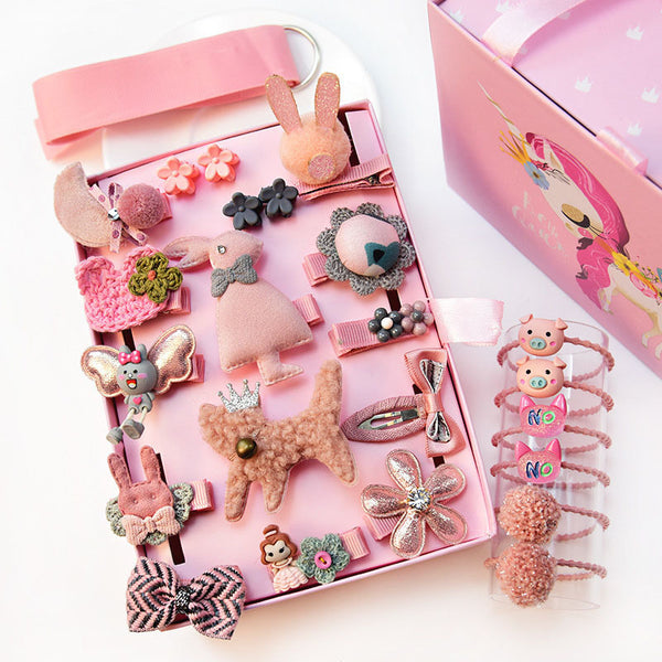 Set de Broches con Animales de Dibujos Animados para Bebé Niña