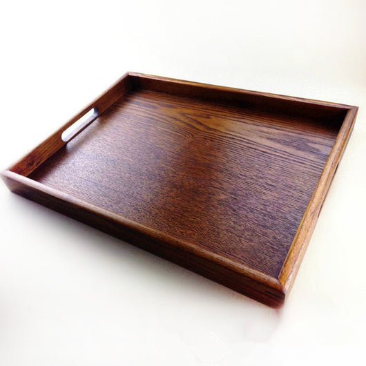 Bandeja Rectangular de Madera Negra Estilo Japonés para Hoteles - Image 5