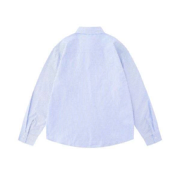 Cardigan Hombre Rayas Verticales Estilo Japonés Manga Larga Suelto Casual