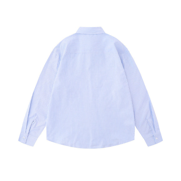 Cardigan Hombre Rayas Verticales Estilo Japonés Manga Larga Suelto Casual