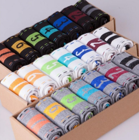 Calcetines Deportivos Creativos para Pareja - Colección Semana Completa