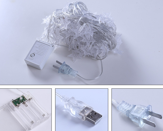 Guirnalda LED Intermitente para Decoración de Espacios - Luces Estrelladas - Image 5
