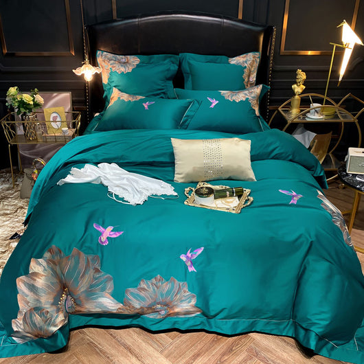 Juego de Cama de Algodón Pima Lujo con Bordado Artesanal - Image 27