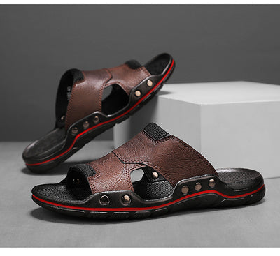 Sandalias Hombre Cuero Genuino Antideslizantes - Chanclas Outdoor Cómodas - Image 11