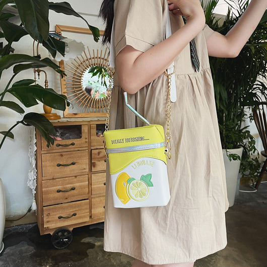 Bolso Bandolera Frutal Bordado - Fresa y Limón - Image 33