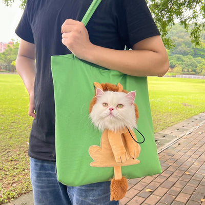 Bolsa Transportadora Canvas para Gatos con Compartimento para Pañales - Image 6