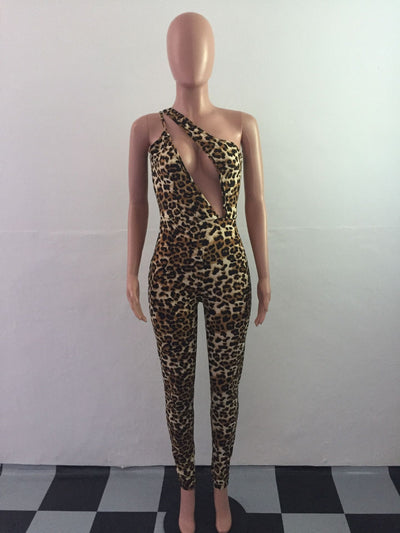 Jumpsuit Asimétrico de Hombro Oblicuo - Image 7