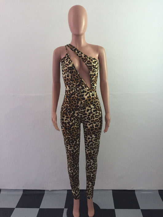 Jumpsuit Asimétrico de Hombro Oblicuo - Image 7