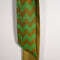 Pañuelo de Seda con Diseño Geométrico Verde