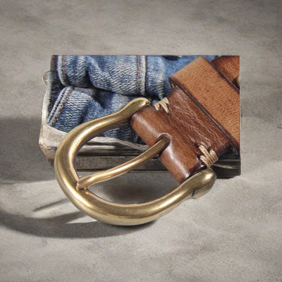 Cinturón de Cuero Genuino para Hombre - Casual y Resistente - Image 5