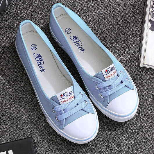 Zapatos de Lona Cómodos para Mujer con Suela Plana y Transpirabilidad - Image 3