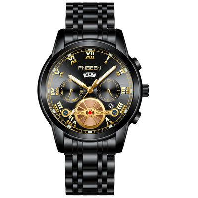 Reloj Multifunción Tourbillon Acero Inoxidable con Banda de Acero - Image 28
