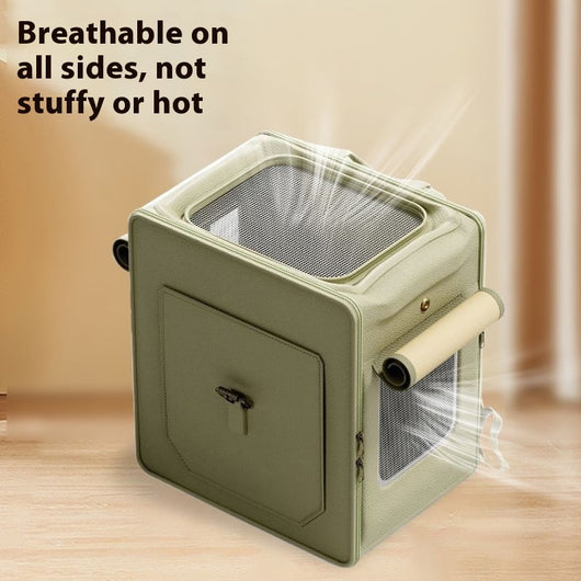 Transportín Plegable Grande para Gatos con Ruedas y Ventilación - Image 4