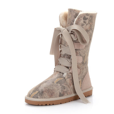 Botas de Algodón Grueso con Forro de Felpa y Tubo Alto - Image 13