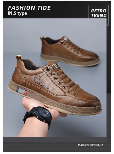 Zapatos de Cuero Casual Transpirables para Hombre - Diseño Versátil - Image 22
