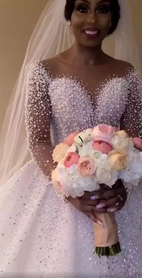 Vestido de Novia Elegante con Mangas Largas - Image 2