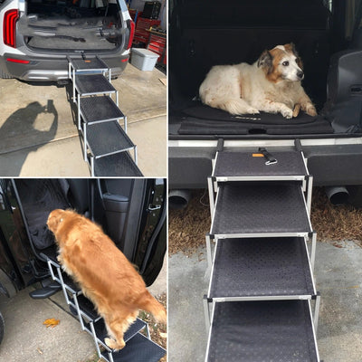 Escalera Portátil Plegable de Aluminio para Perros - 6 Peldaños - Image 8