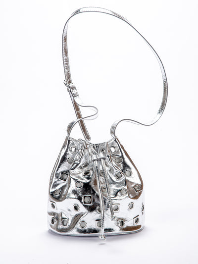 Bolso Bandolera Bucket con Remaches en Ante - Image 10