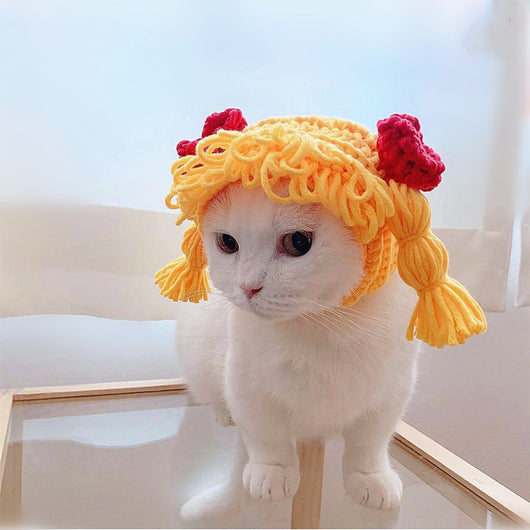 Gorro Trenzado para Mascotas - Diseño Adorable Primavera Otoño - Image 3