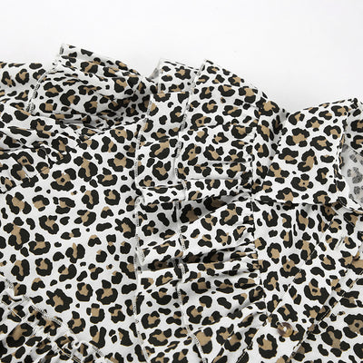 Blusa Leopardo con Volantes Manga Larga para Mujer - Image 21