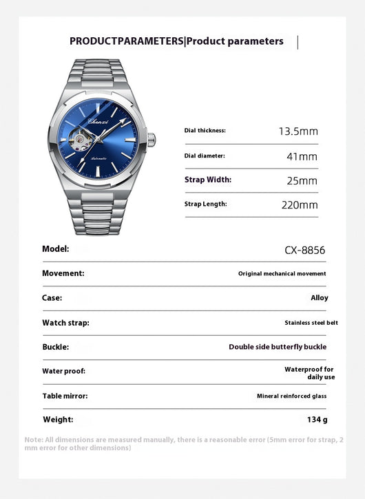 Reloj Mecánico Automático Elegante de Moda Contemporánea - Image 6