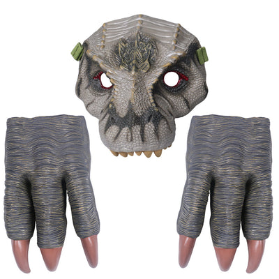 Set de Disfraz Dinosaurio con Máscara, Garras y Accesorios de Juego - Image 8