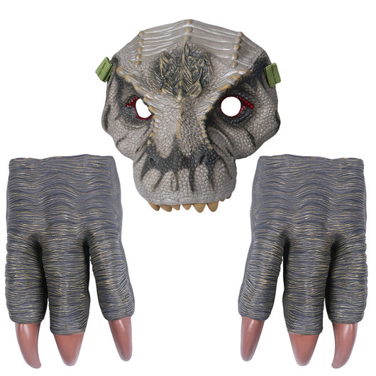 Set de Disfraz Dinosaurio con Máscara, Garras y Accesorios de Juego - Image 8