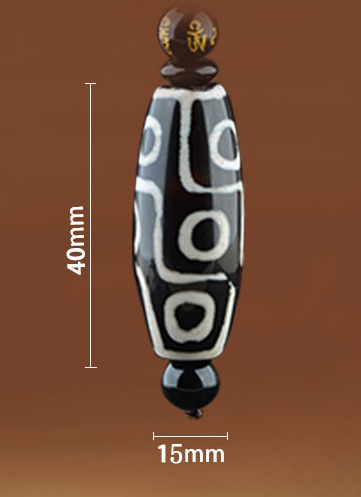 Collar Pulsera Dzi de Nueve Ojos en Ágata - Cadena Étnica Unisex - Image 6