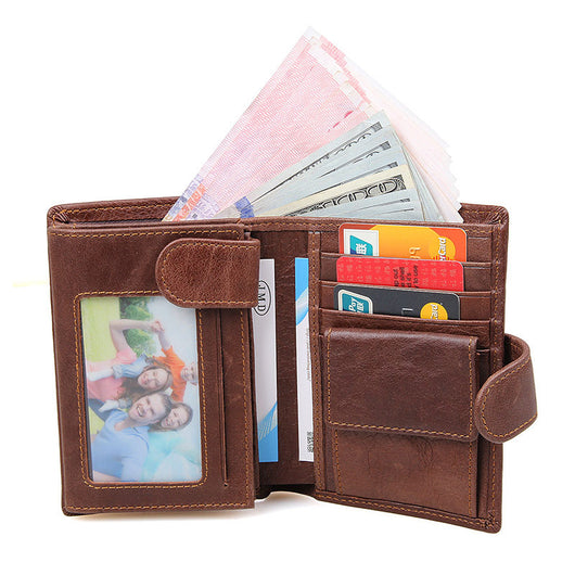 Billetera de Cuero para Hombre con Protección RFID y Múltiples Compartimentos - Image 3