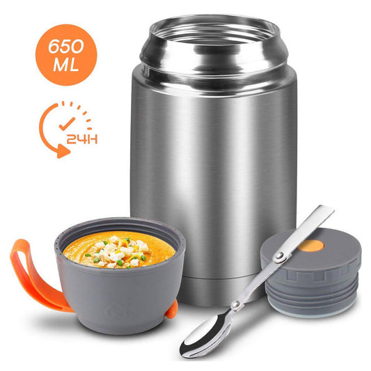 Olla Térmica Portátil de Acero Inoxidable 304 - Lonchera Aislante de Doble Capa - Image 2