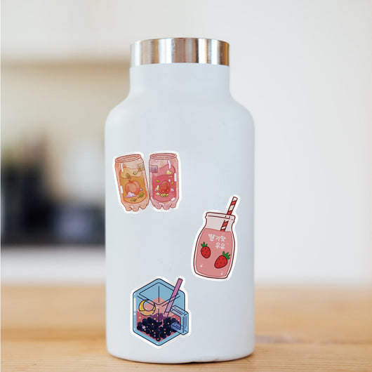 Adhesivo Decorativo para Botellas de Bebidas con Diseño Doodle - Image 2