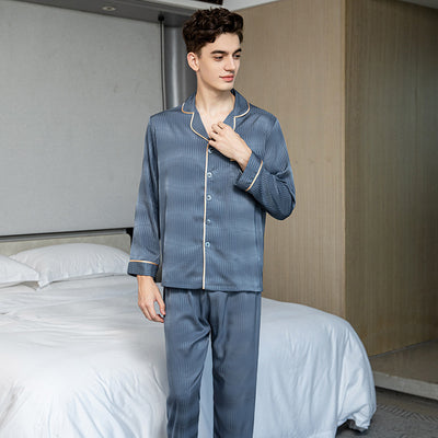 Pijama Largo en Seda de Hielo para Hombre - Image 4
