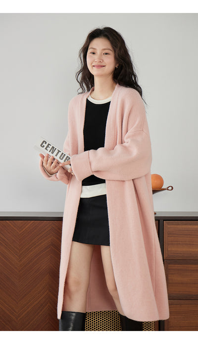 Cardigan Largo Tejido Suelto para Mujer - Abrigo Acogedor - Image 14