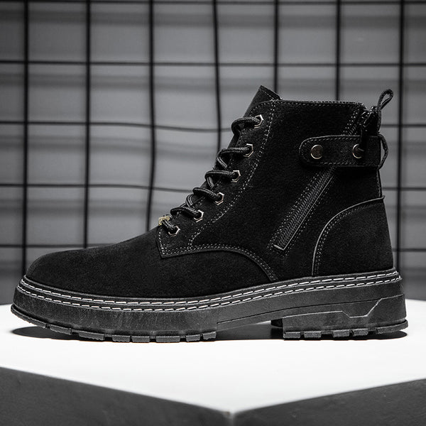 Botas Martin Casuales con Cierre Lateral y Punta Redonda