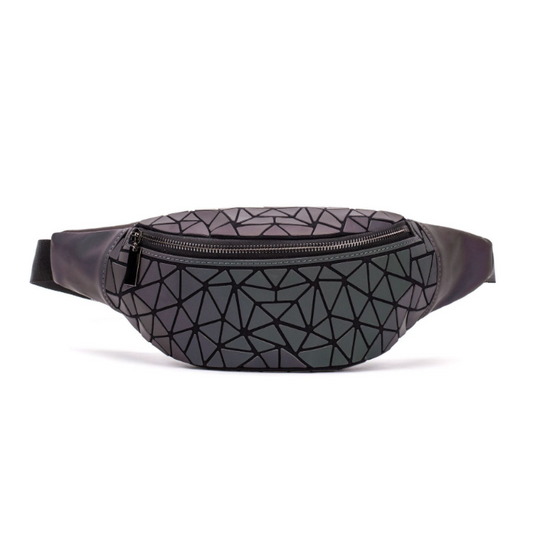 Bolso de Cintura Geométrico Luxury para Mujer - Bandolera Deportiva y Elegante
